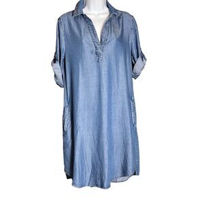Andrea Jovine Size S Chambray tunic dress